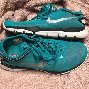 Nike Womens Flex Supreme TR 4 819026-300 Teal Running Shoes Sneakers Size 8